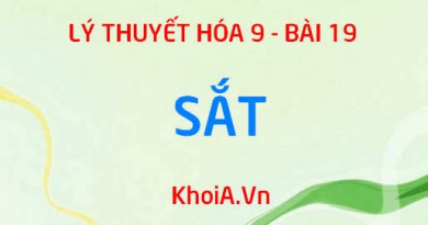 Tính chất vật lý của Sắt (Fe), tính chất hóa học của Sắt (Fe) - Hóa 9 bài 19